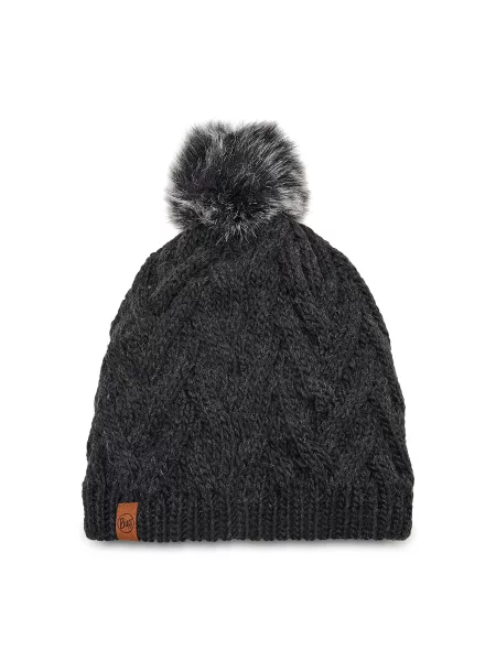 Kapa Buff Knitted & Fleece Hat Graphite siva