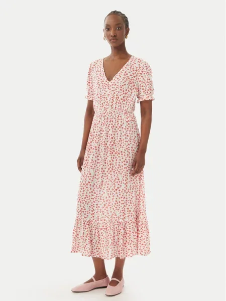 ONLY Košulja haljina ONLChianti svijetlozelena / jarko crvena bijela