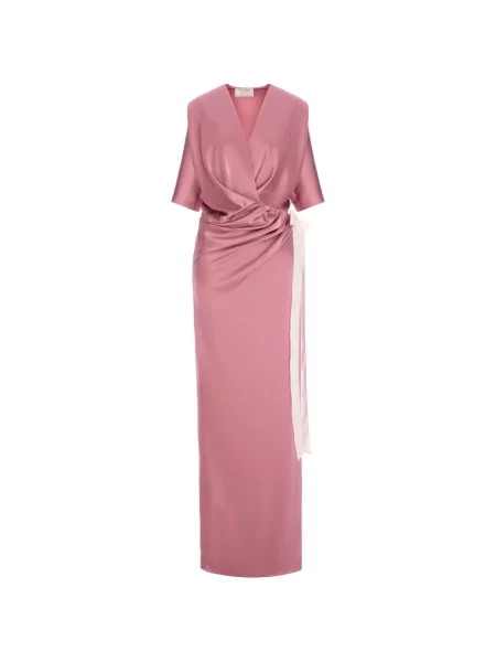 Rochie maxi V:pm Atelier plic roz