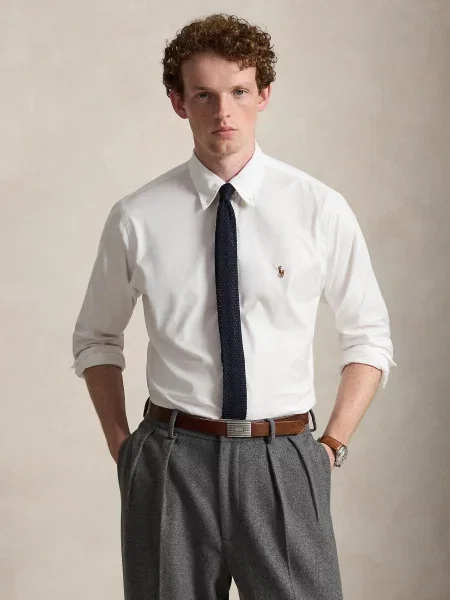 Polo Ralph Lauren Košeľa koňaková biela