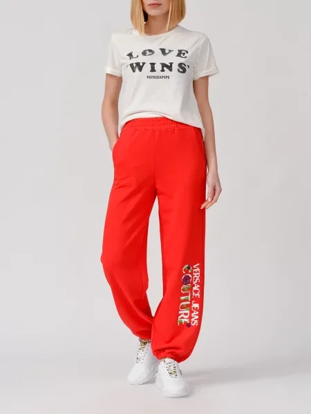 Спортивні штани Versace Jeans Couture червоні