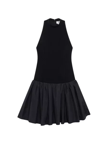 Rochie midi Msgm cu gât halter negru