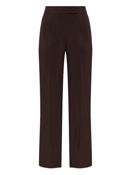 Pantaloni Tom Ford plisate maro