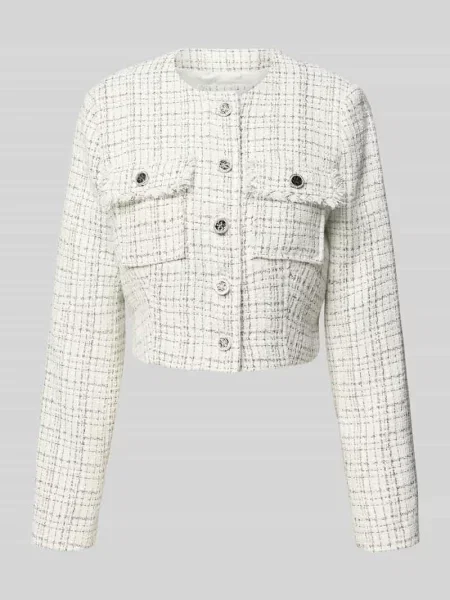 Żakiet z listwą guzikową model ‘ANNAMARIA’ biała