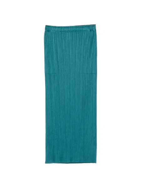 Midi-suknja Pleats Please Issey Miyake plava