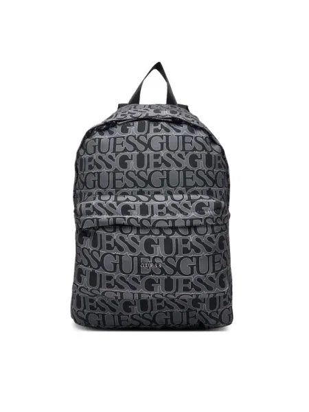 Детска раница Guess голям с десен черно