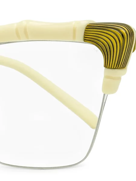 Бамбукови слънчеви очила Gucci Eyewear златисто