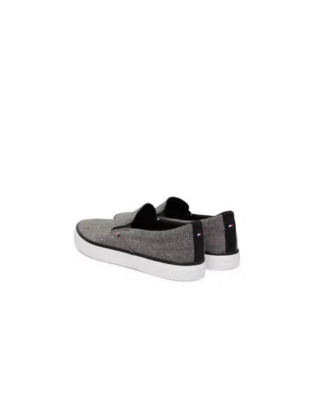 Tommy Hilfiger Tenis superge Harlem Core Ii Slip On Chambray siva