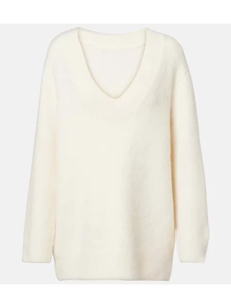 Pulover Dorothee Schumacher din lână alpaca alb