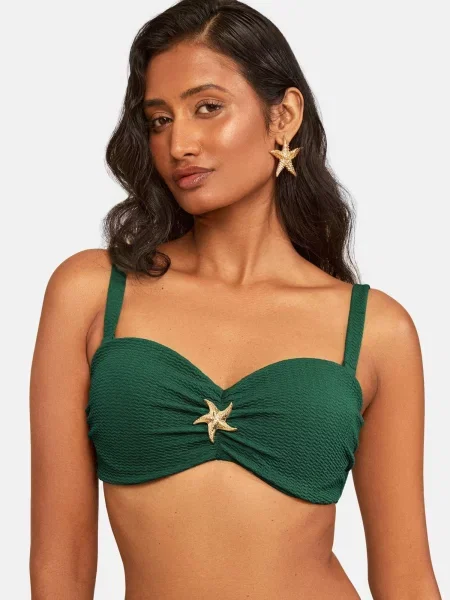 Love & roses Sutien costum de baie verde