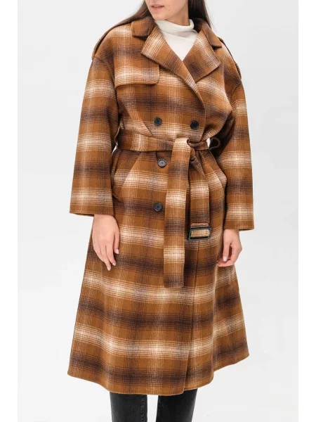 Пальто Twin-set коричневе