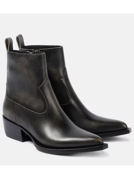 Cizme scurte Golden Goose din piele negru