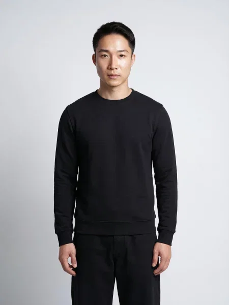 ERVERTE Paris Pulover Made in France' negru