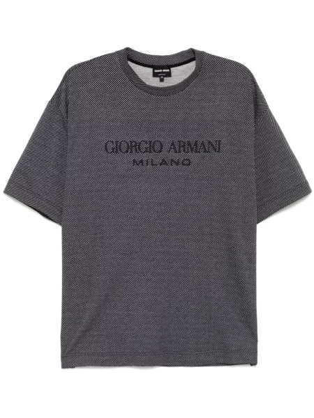 Tricou Giorgio Armani cu imagine albastru