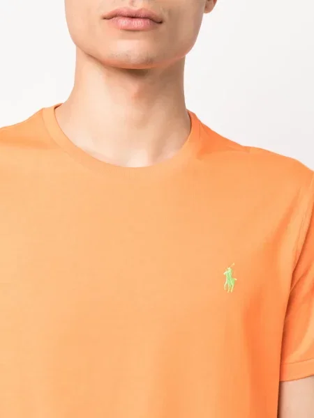 Μπλούζα Polo Ralph Lauren με κέντημα πορτοκαλί