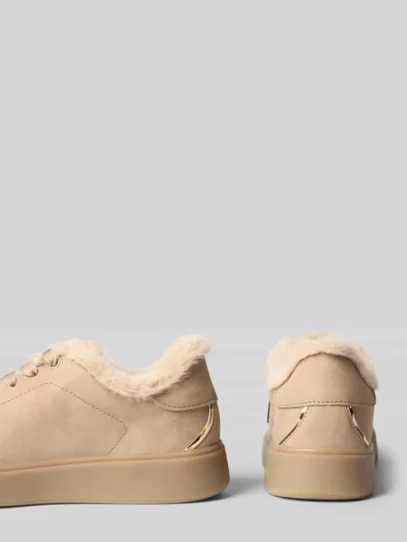 Sneakersy z detal z logo Blauer beżowe