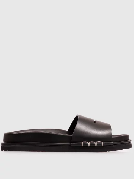 Кожаные шлепанцы Jw Anderson черные