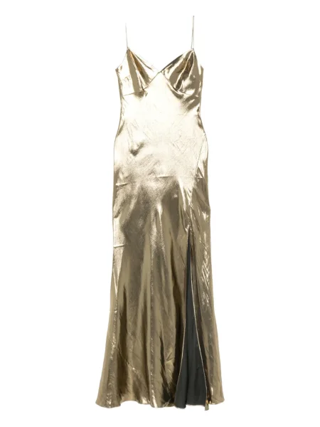 Rochie maxi Self-portrait de costum auriu
