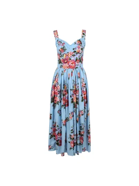 Sukienka midi Dolce And Gabbana z nadrukiem