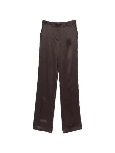 Pantaloni palazzo Tom Ford cu dungi maro