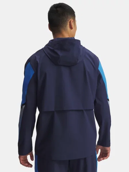 Geacă Under Armour cu glugă albastru