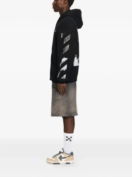 Hanorac cu glugă Off-white alb