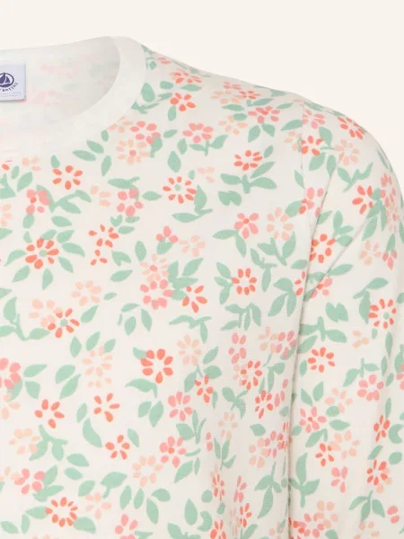 Petit Bateau Piżama weiss pomarańczowa