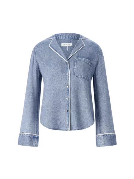 Bluzka Rag & Bone niebieska