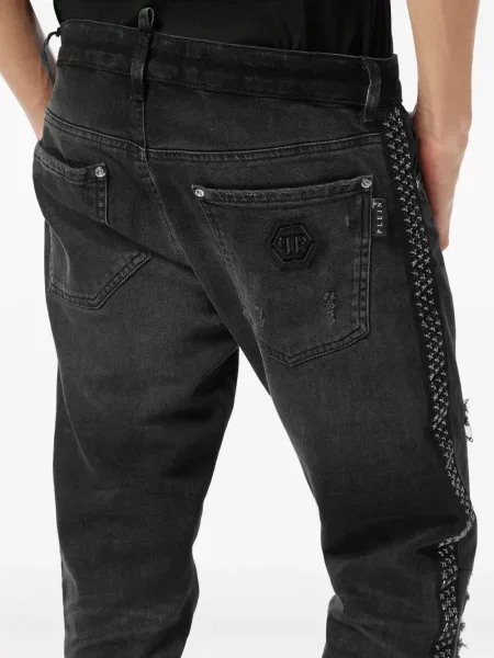 Traperice ravnih nogavica Philipp Plein plava