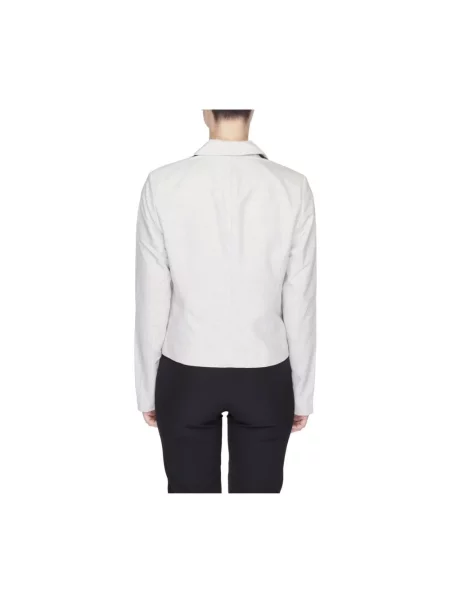 Lniana marynarka Vero Moda szara