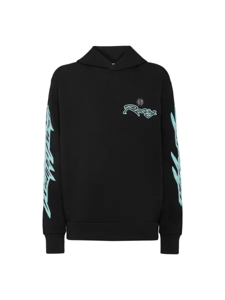 Bluza z kapturem Philipp Plein z kapturem czarna