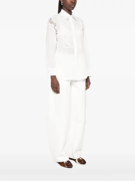 Cămașă Ermanno Scervino din dantelă alb