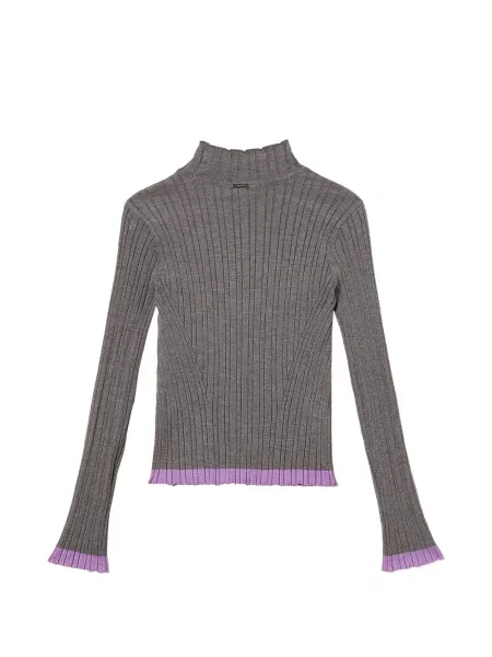 Sweter z golfem dziecięcy Twinset szary