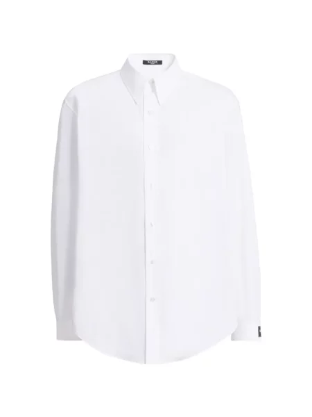 Cămașă Balmain din poplin alb
