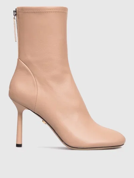 Кожаные ботильоны Babe Pay Pls бежевые