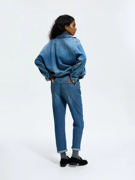 Reserved Джинси relaxed slim синій