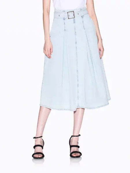 Джинсова спідниця Armani Exchange блакитний