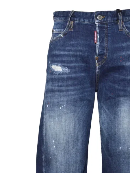 Blugi Dsquared2 zdrențuiți albastru