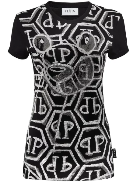 Tricou Philipp Plein teddy negru