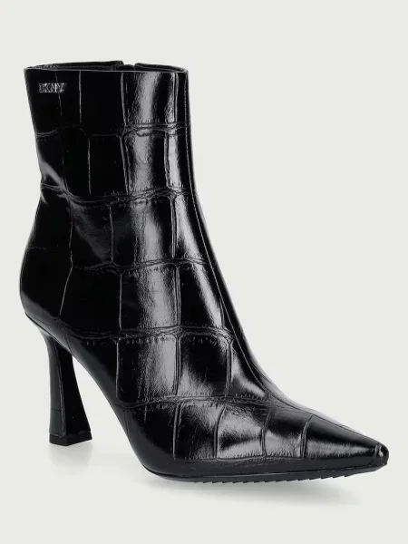 DKNY botine cu cui pentru femei Cayden negru