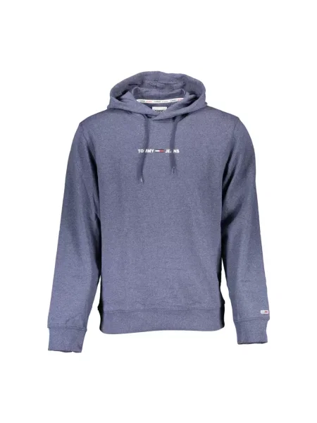 Bluza z kapturem Tommy Hilfiger z kapturem niebieska