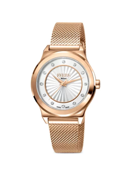 Ceas Ferre Milano clasic alb