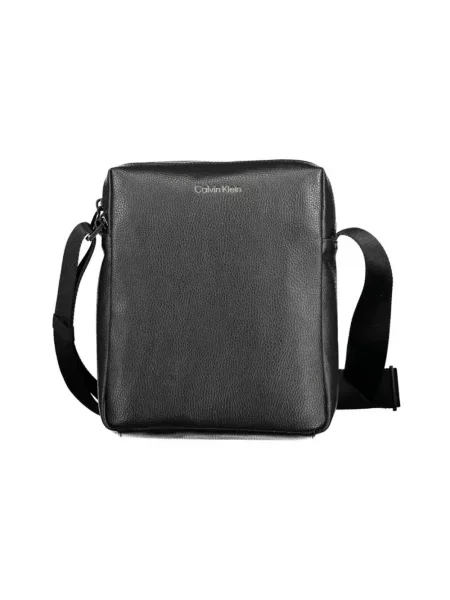 Torba crossbody Calvin Klein skórzana czarna