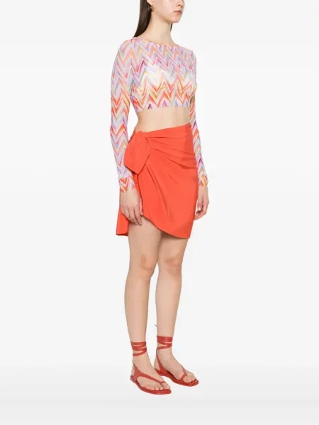 Top Missoni cu imagine roz