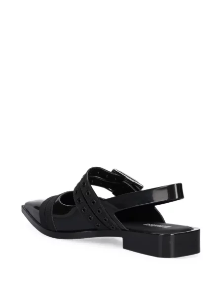 Balerini Melissa cu cataramă slingback negru