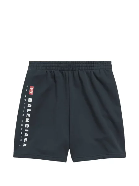 Pantaloni scurți Balenciaga cu imagine gri