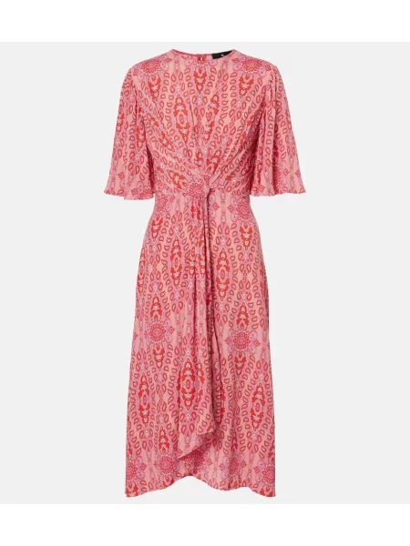Sukienka midi Etro do kolan garniturowa różowa