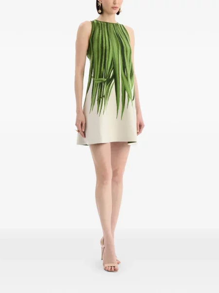 Rochie Oscar De La Renta din jacard verde