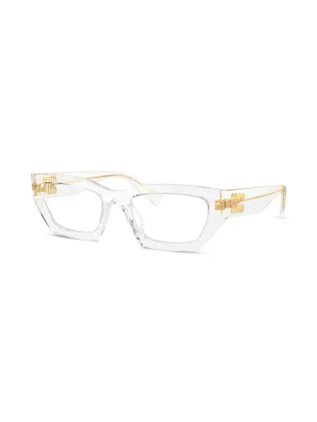 Saulės akiniai Miu Miu Eyewear balta