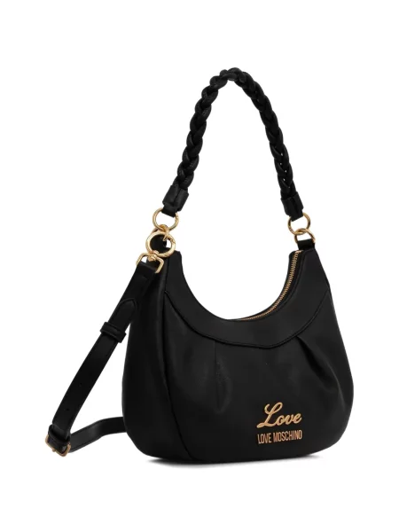 Torbica Love Moschino upletena crna